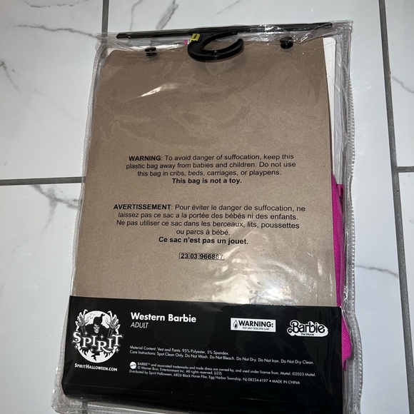 spirit halloween barbie the movie western barbie costume adult medium NEW - Picture 4 of 4